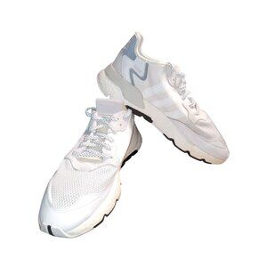 ADIDAS Nite Jogger Trainers in White and Black